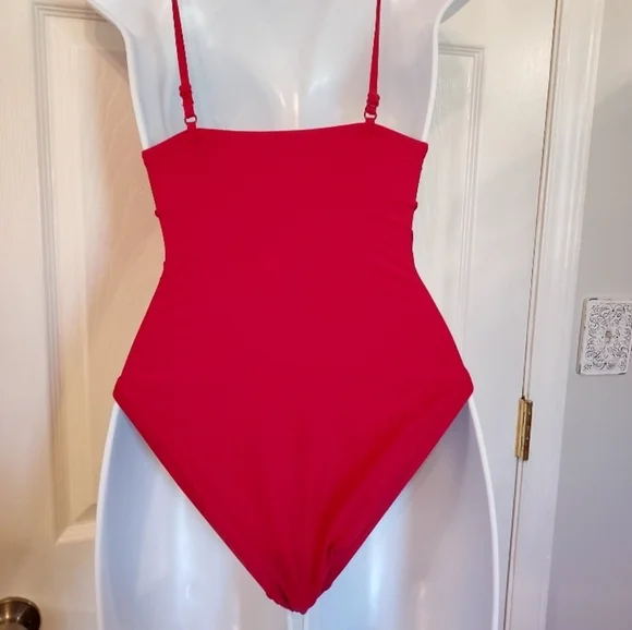 J. Crew Deep V-Neck French One-Piece Mauve Pink sz 0 Preppy - Picture 5 of 15